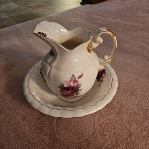 Gorgeous ceramic water pitcher and bowl
